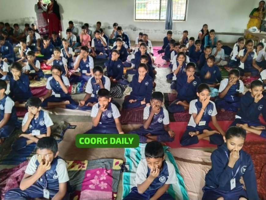 ನಾಪೋಕ್ಲು:ಸೇಕ್ರೆಡ್ ಹಾರ್ಟ್ಸ್ ಆಂಗ್ಲ ಮಾಧ್ಯಮ ಶಾಲೆಯಲ್ಲಿ ಅಂತರಾಷ್ಟ್ರೀಯ ಯೋಗ ದಿನಾಚರಣೆ
