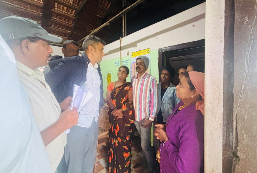 ಕಾಳಜಿ ಕೇಂದ್ರಕ್ಕೆ ಎಎಸ್ ಪೊನ್ನಣ್ಣ ಭೇಟಿ
