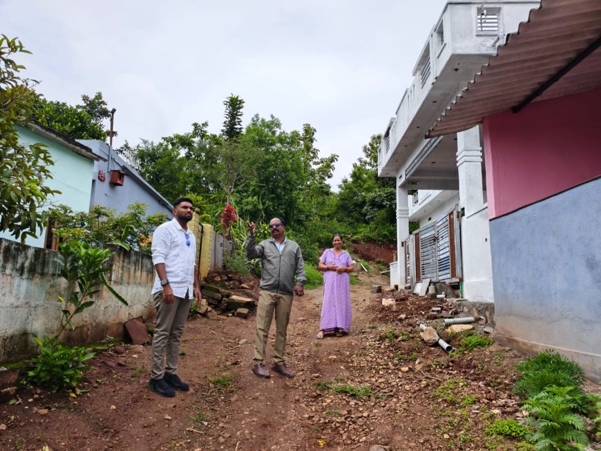 ನವಗ್ರಾಮ: ವಿದ್ಯುತ್ ಅಳವಡಿಸಲು ಮನವಿ, ಚೆಸ್ಕಾಂ ಅಧಿಕಾರಿಯಿಂದ ಪರಿಶೀಲನೆ