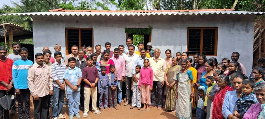 ಗುಡಿಸಲಿನಿಂದ ಮುಕ್ತಿ: ಸ್ವಂತ ಹಣದಲ್ಲೇ ಕಾರ್ಮಿಕ ದಂಪತಿಗಳಿಗೆ,ಮನೆ ನಿರ್ಮಿಣಿಕೊಟ್ಟು ಮಾನವೀಯತೆ ಮೆರೆದ ಗಣೇಶ್