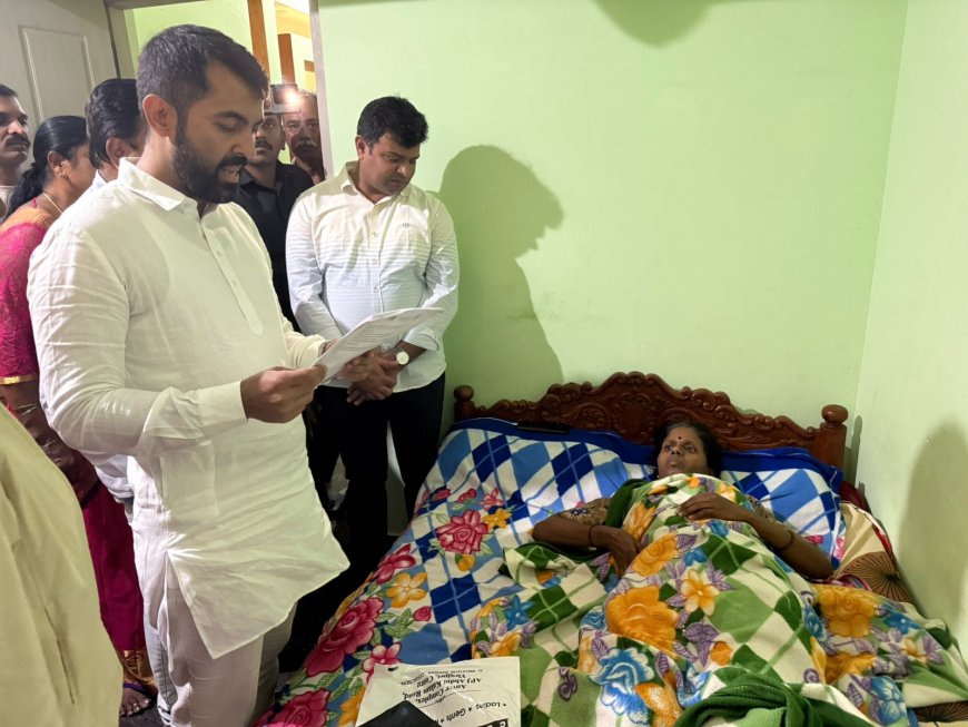 ಕಾಡಾನೆ ದಾಳಿಗೆ ತುತ್ತಾದ ಮಹಿಳೆಯ ಆರೋಗ್ಯ ವಿಚಾರಿಸಿದ ಡಾ ಮಂತರ್ ಗೌಡ