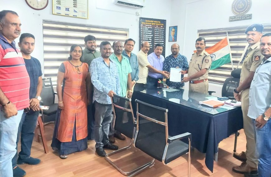 ಕುಶಾಲನಗರ: ಸಂಚಾರಿ ನಿಯಮಗಳ ಫಲಕ ಅಳವಡಿಸಲು ಚೇಂಬರ್ ಆಫ್ ಕಾಮರ್ಸ್ ಮತ್ತು ಇಂಡಸ್ಟ್ರೀಸ್ ಮನವಿ