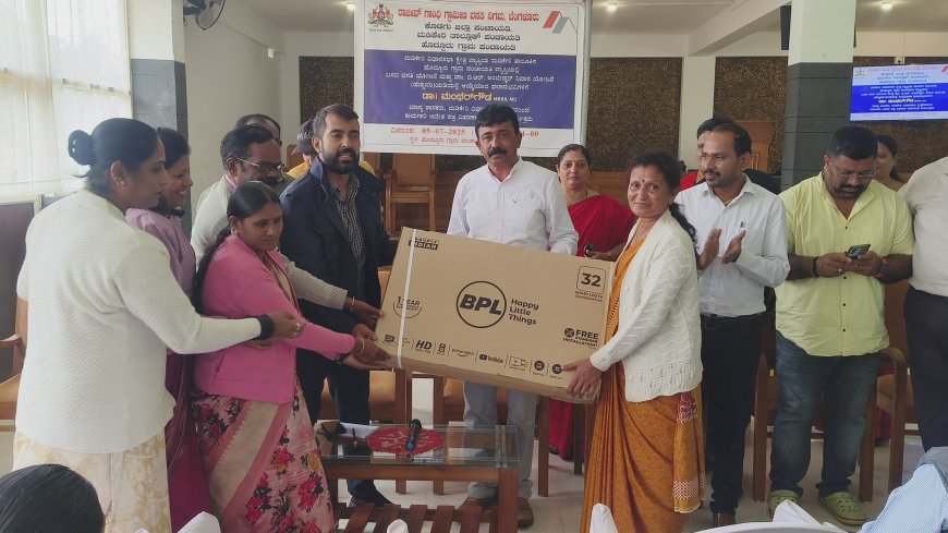 ಹೊದ್ದೂರು: ಅಂಗನವಾಡಿ ಕೇಂದ್ರಗಳಿಗೆ ಸ್ಮಾರ್ಟ್ ಟಿವಿ ವಿತರಿಸಿದ ಶಾಸಕ ಡಾ ಮಂತರ್ ಗೌಡ
