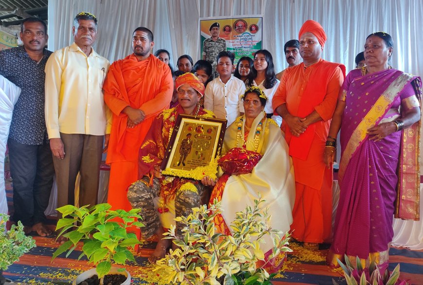 ಸೋಮವಾರಪೇಟೆ:ಭಾರತೀಯ ಸೇನೆಯಲ್ಲಿ 37ವರ್ಷಗಳ ಕಾಲ ಸೇವೆ ಸಲ್ಲಿಸಿ,ನಿವೃತ್ತಿ ಪಡೆದ ಯೋಧನಿಗೆ ಅದ್ಧೂರಿ ಸ್ವಾಗತ