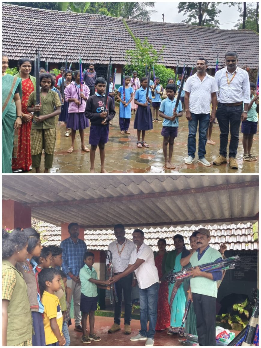 ಟಿ.ಶೆಟ್ಟಿಗೇರಿ ಶಾಲಾ ವಿದ್ಯಾರ್ಥಿಗಳಿಗೆ ಕೊಡೆ ವಿತರಣೆ