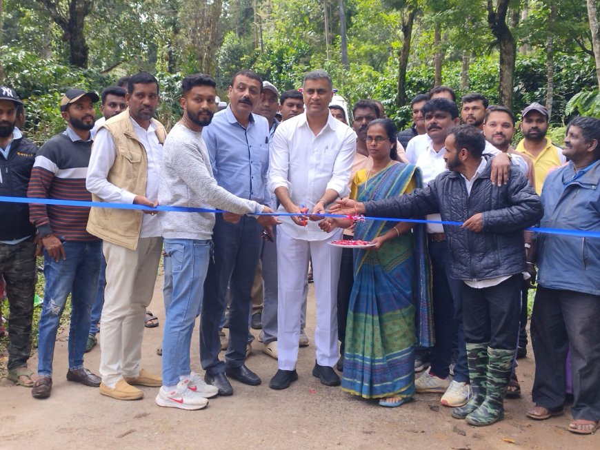 ರಸ್ತೆ ಕಾಮಗಾರಿಗೆ ಚಾಲನೆ ನೀಡಿದ ಶಾಸಕ ಎ.ಎಸ್ ಪೊನ್ನಣ್ಣ