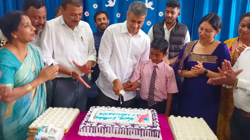 ನಾಪೋಕ್ಲು ಅಂಬೇಡ್ಕರ್ ವಸತಿ ಶಾಲೆಯ ವಿದ್ಯಾರ್ಥಿಗಳೊಂದಿಗೆ ಹುಟ್ಟುಹಬ್ಬ ಆಚರಣೆ: ಅಂಬೇಡ್ಕರ್ ವಸತಿ ಶಾಲೆ ಆಟದ ಮೈದಾನ ನಿರ್ಮಾಣಕ್ಕೆ ಕ್ರಮ: ಎ.ಎಸ್.ಪೊನ್ನಣ್ಣ