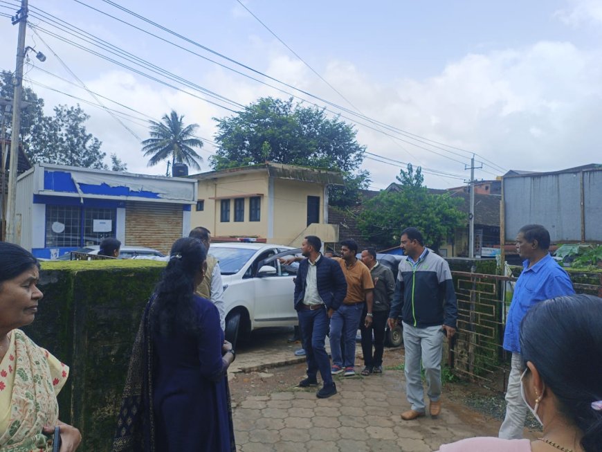ಸಿದ್ದಾಪುರ: ಮುಖ್ಯ ಕಾರ್ಯನಿರ್ವಹಣಾಧಿಕಾರಿಯಿಂದ "ಅಕ್ಕ ಕೆಫೆ" ಕಾಮಗಾರಿ ಪರಿಶೀಲನೆ