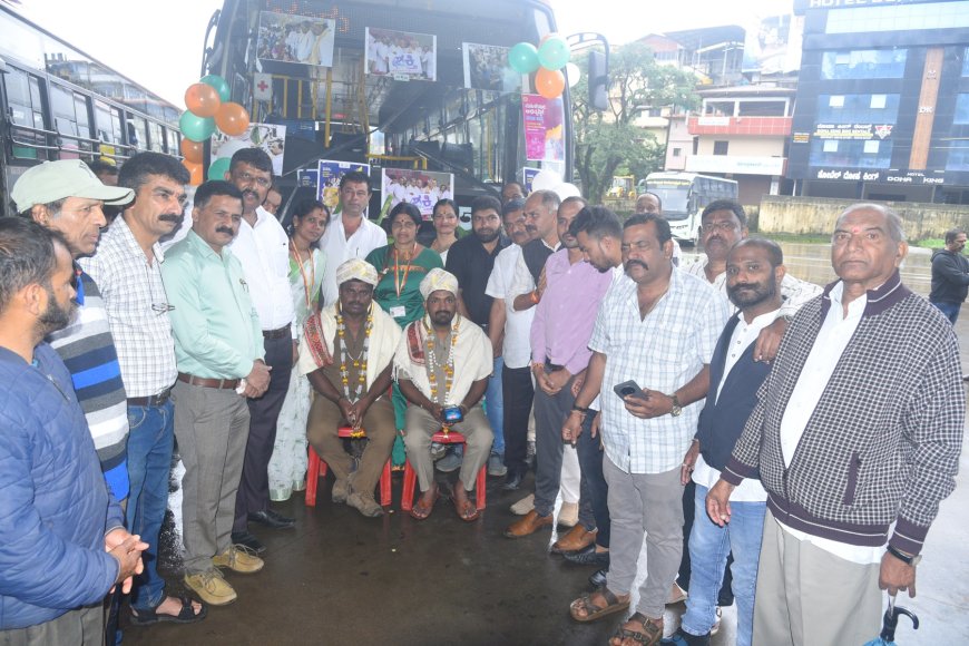 500 ಕೋಟಿಗೂ ಹೆಚ್ಚು ಮಹಿಳಾ ಫಲಾನುಭವಿಗಳ ಉಚಿತ ಪ್ರಯಾಣ ಕೆಎಸ್ಆರ್.ಟಿ.ಸಿ ಬಸ್ ನಿಲ್ದಾಣದಲ್ಲಿ ‘ಶಕ್ತಿ’ ಯೋಜನೆ ಸಂಭ್ರಮಾಚರಣೆ