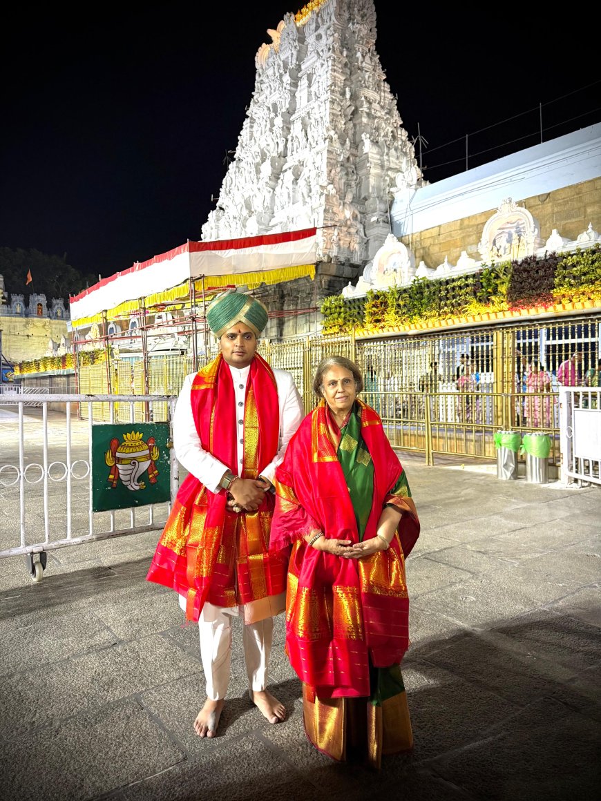ತಿರುಪತಿಯ ಶ್ರೀ ವೆಂಕಟೇಶ್ವರ ಸ್ವಾಮಿಯ ಸಾಂಪ್ರದಾಯಿಕ ಪಲ್ಲೋತ್ಸವದಲ್ಲಿ ಭಾಗವಹಿಸಿದ ಯದುವೀರ್ ಒಡೆಯರ್