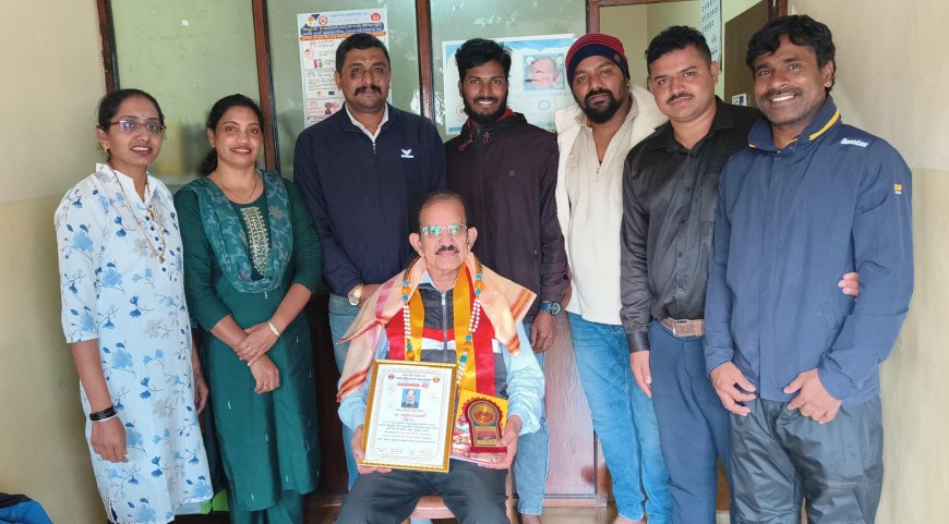 ರಾಜ್ಯ ಪ್ರಶಸ್ತಿಗೆ ಭಾಜನರಾದ ಡಾ ಕೆ.ಬಿ. ಸೂರ್ಯಕುಮಾರ್ ಅವರಿಗೆ ಕೊಡಗು ಕನ್ನಡ ಭವನ ಮತ್ತು ಕನ್ನಡ ಚುಟುಕು ಸಾಹಿತ್ಯ ಪರಿಷತ್ ವತಿಯಿಂದ ಸನ್ಮಾನ