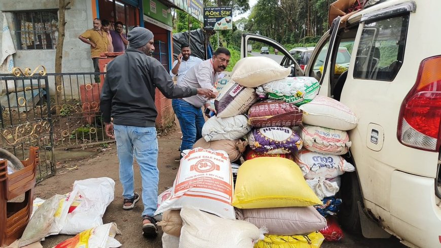 ಪೊನ್ನಂಪೇಟೆ:ಸೊಸೈಟಿ ಅಕ್ಕಿ ಅಕ್ರಮ ಸಾಗಾಟ, ವಾಹನ, ಚಾಲಕ ಸಹಿತ ಅಕ್ಕಿ ವಶಕ್ಕೆ: