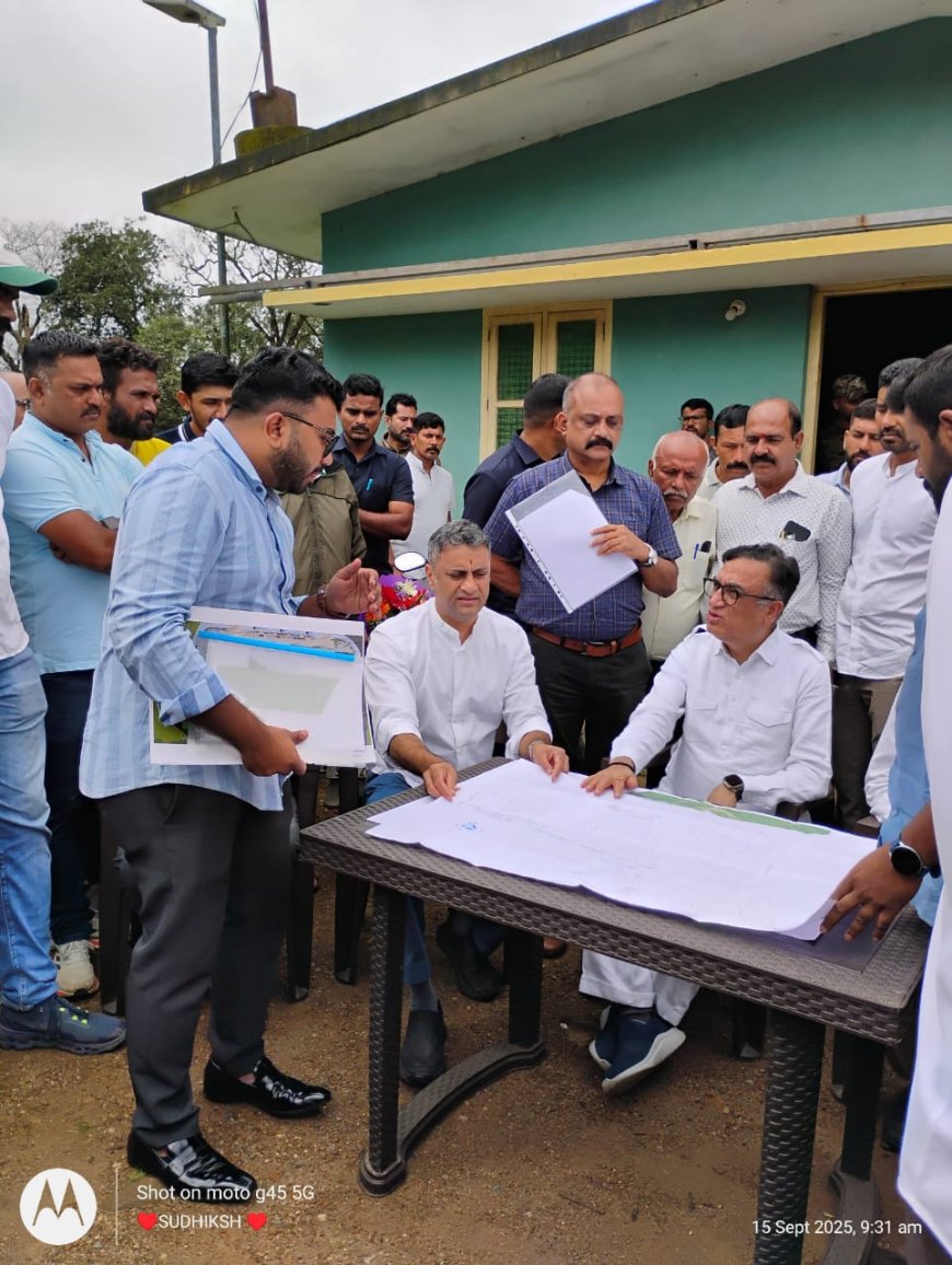ಕ್ರೀಡಾ ವಸತಿ ನಿಲಯ ಜಾಗ ಪರಿಶೀಲನೆ ನಡೆಸಿದ ರಾಜ್ಯಸಭಾ ಸದಸ್ಯ ಅಜಯ್ ಮಕಾನ್