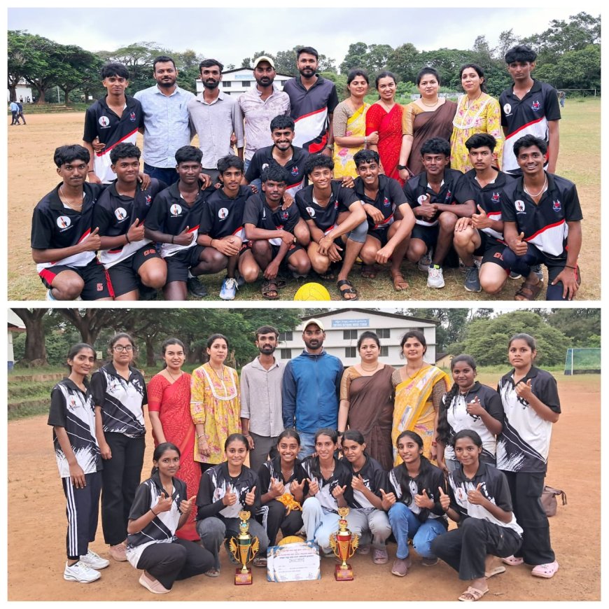 ಪಿಯು ಕಾಲೇಜು ಮಟ್ಟದ ಥ್ರೋಬಾಲ್ ಪಂದ್ಯಾವಳಿ: ಸರ್ವದೈವತ ಕಾಲೇಜಿನ ಬಾಲಕ ಮತ್ತು ಬಾಲಕಿಯರ ತಂಡ ಜಿಲ್ಲಾ ಮಟ್ಟಕ್ಕೆ ಆಯ್ಕೆ