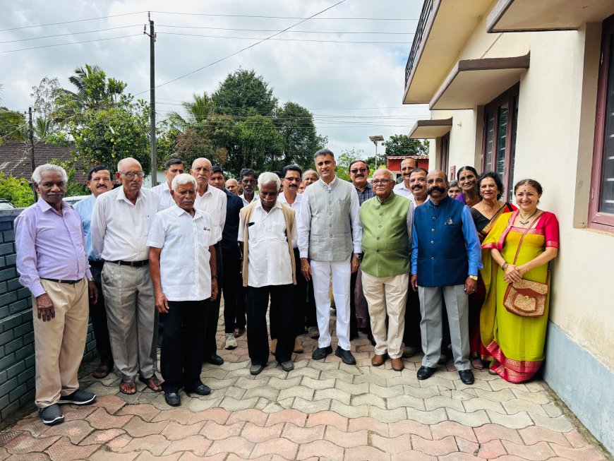 ಪೊನ್ನಂಪೇಟೆ:ಹಿರಿಯ ನಾಗರಿಕ ವೇದಿಕೆ ಆಯೋಜಿಸಿದ ಕಾರ್ಯಕ್ರಮದಲ್ಲಿ ಭಾಗವಹಿಸಿದ ಶಾಸಕ ಎ‌ಎಸ್ ಪೊನ್ನಣ್ಣ