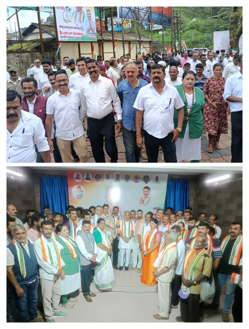 ಕೊಡಗು ಜಿಲ್ಲಾ ಬಿಜೆಪಿ ಹಿಂದುಳಿದ ವರ್ಗಗಳ ಅಧ್ಯಕ್ಷ ಅಪ್ರು ರವೀಂದ್ರ ಕಾಂಗ್ರೆಸ್ ಸೇರ್ಪಡೆ!