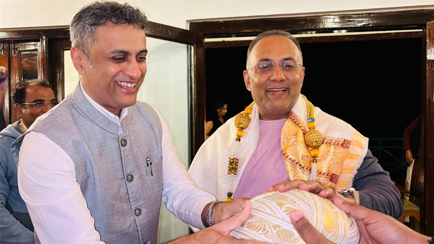 ಆರೋಗ್ಯ ಸಚಿವ ದಿನೇಶ್ ಗುಂಡೂರಾವ್ ಅವರಿಗೆ ಸ್ವಾಗತ ಕೋರಿದ ಶಾಸಕ ಎ.ಎಸ್ ಪೊನ್ನಣ್ಣ