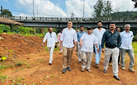 ಭಾಗಮಂಡಲ:ಶ್ರೀ ಕಾವೇರಮ್ಮ ಚಾರಿಟೇಬಲ್ ಟ್ರಸ್ಟ್ ಜಾಗ ಪರಿಶೀಲನೆ ನಡೆಸಿದ ಶಾಸಕ ಎಎಸ್ ಪೊನ್ನಣ್ಣ