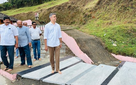 ತಲಕಾವೇರಿಯಲ್ಲಿ ವಿವಿಧ ಕಾಮಗಾರಿಗಳ ಪರಿಶೀಲನೆ ನಡೆಸಿದ ಶಾಸಕ ಎ.ಎಸ್ ಪೊನ್ನಣ್ಣ