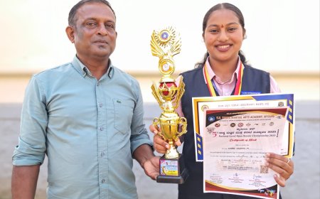 ಮನೆಯಪಂಡ ಶಿಪ್ಪ ಕಾಳಪ್ಪ ಭಾರದ ಗುಂಡು ಎಸೆತ ಸ್ಪರ್ಧೆಯಲ್ಲಿ ರಾಜ್ಯ ಮಟ್ಟಕ್ಕೆ ಆಯ್ಕೆ