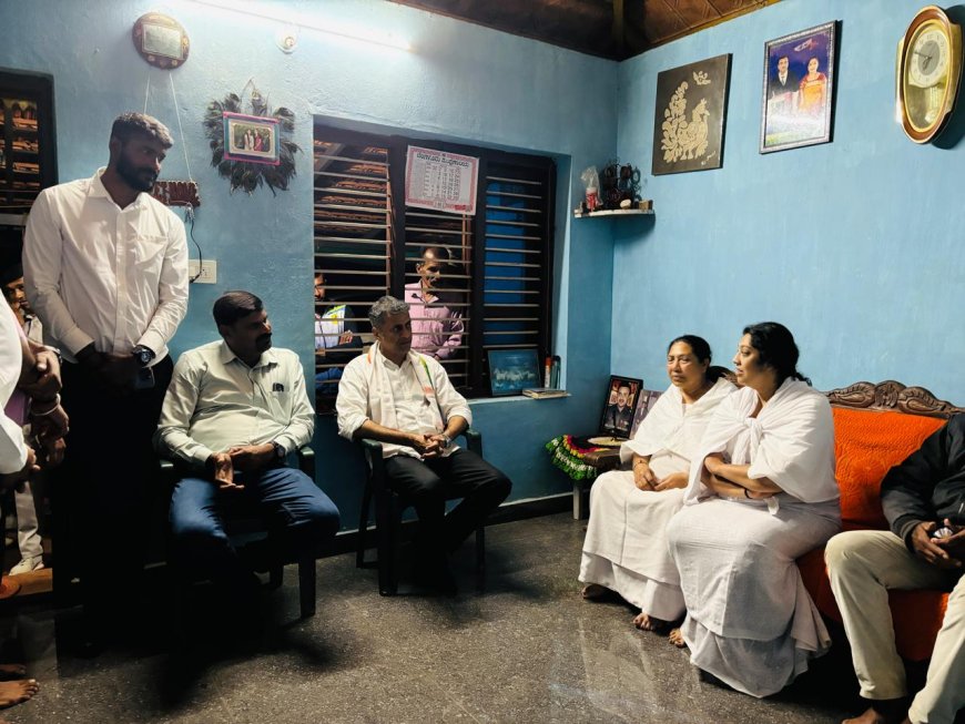 ಕಾಂಗ್ರೆಸ್ ‌ಹಿರಿಯ ಮುಖಂಡ ಗಣೇಶ್ ಪೆಮ್ಮಯ್ಯ ನಿಧನ: ಮನೆಗೆ ಭೇಟಿ ನೀಡಿ ಕುಟುಂಬಸ್ಥರಿಗೆ ಸಾಂತ್ವನ ಹೇಳಿದ ಶಾಸಕ‌ ಎಎಸ್ ಪೊನ್ನಣ್ಣ