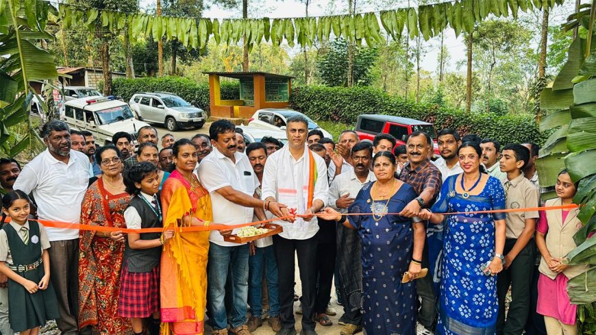 ನರಿಯಂಡದ: ಪತ್ತೇಟಿ-ತಟ್ಟಮಕ್ಕಿ ಕಾಲೋನಿ ರಸ್ತೆ ಲೋಕಾರ್ಪಣೆ ಮಾಡಿದ ಶಾಸಕ ಎಎಸ್ ಪೊನ್ನಣ್ಣ