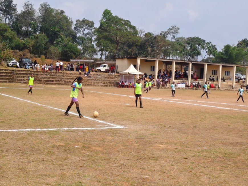 ರಾಜ್ಯ ಮಟ್ಟದ ಫುಟ್ಬಾಲ್ ಪಂದ್ಯಾವಳಿಗೆ ಚಾಲನೆ: ಶನಿವಾರ ಬೆಳಗಾವಿ ವಿಭಾಗ ಮುನ್ನಡೆ