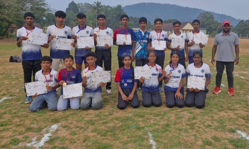 ಅಥ್ಲೆಟಿಕ್ಸ್: ಸೆಂಟ್ ಥೋಮಸ್ ಶಾಲಾ ವಿದ್ಯಾರ್ಥಿಗಳು ಜಿಲ್ಲಾ ಮಟ್ಟಕ್ಕೆ ಆಯ್ಕೆ