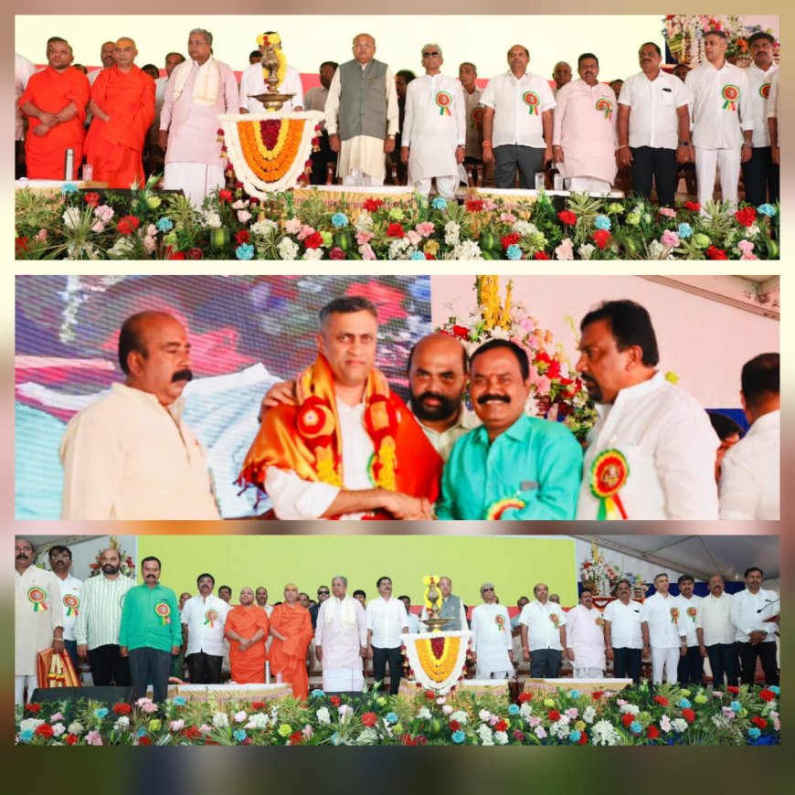 ಕಾಗಿನೆಲೆ ಮಹಾಸಂಸ್ಥಾನ ಕುರುಬ ಸಮುದಾಯದ ನೂತನ ವಿದ್ಯಾರ್ಥಿ ನಿಲಯ: ಮುಖ್ಯಮಂತ್ರಿ ಗಳೊಂದಿಗೆ ಶಾಸಕ ಅಜ್ಜಿಕುಟ್ಟಿರ ಪೊನ್ನಣ್ಣ  ಭೂಮಿಪೂಜೆ, ಸನ್ಮಾನ