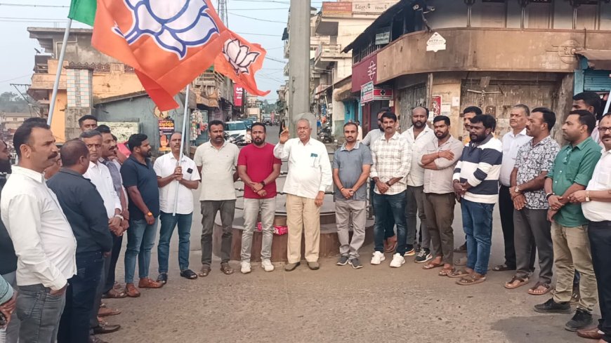 ಬಿಹಾರ ಚುನಾವಣೆಯಲ್ಲಿ ಎನ್.ಡಿಎ ಭರ್ಜರಿ ಗೆಲುವು: ಸೋಮವಾರಪೇಟೆಯಲ್ಲಿ ಬಿಜೆಪಿ ಸಂಭ್ರಮ