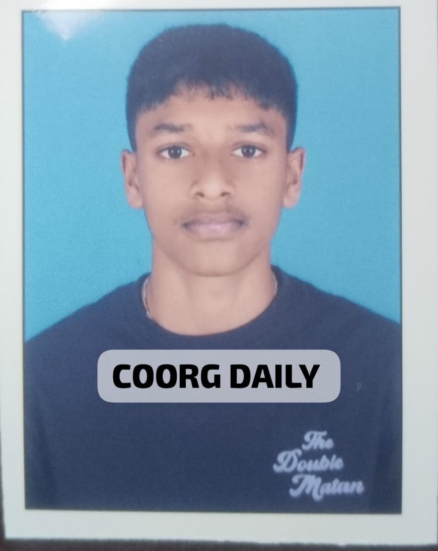 ಶಟಲ್ ಬ್ಯಾಡ್ಮಿಂಟನ್ ನಲ್ಲಿ ನಾಪೋಕ್ಲುವಿನ ಸೇಕ್ರೆಡ್ ಹಾರ್ಟ್ಸ್ ಶಾಲೆಯ ರಯಾನ್ ಪೆಮ್ಮಯ್ಯ ರಾಜ್ಯಮಟ್ಟಕ್ಕೆ ಆಯ್ಕೆ