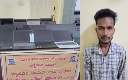 ಓದಿದ್ದು ಬಿಎ, ಮಾಡಿದ್ದು ಕಳ್ಳತನ: ಬೆಂಗಳೂರಿನಲ್ಲಿ 21 ಲ್ಯಾಪ್‌ಟಾಪ್ ಕದ್ದ ಯುವಕ ಅರೆಸ್ಟ್