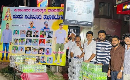 ಹನುಮ ಜಯಂತಿ ಶೋಭಾಯತ್ರೆ:ಸೌಹಾರ್ದತೆ ಮೆರೆದ ಮೈಸಿ ಕತ್ತಣಿರ ಹಾಗೂ ಅಜೀಜ್ ತಂಡ