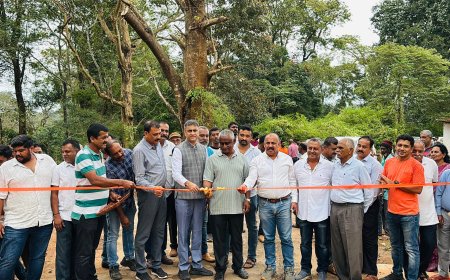 ಪೊನ್ನಂಪೇಟೆ:ಮಲ್ಲಗೆರೆ ಶ್ರೀ ಮಾರಮ್ಮ ಹಾಗೂ ಶ್ರೀ ಈಶ್ವರ ದೇವಸ್ಥಾನದ ಮುಖ್ಯ ಹೆಬ್ಬಾಗಿಲು ಲೋಕಾರ್ಪಣೆ