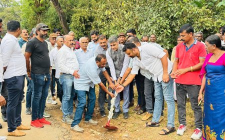 ಪೊನ್ನಂಪೇಟೆ-ಕಾನೂರು-ನಿಟ್ಟೂರು ರಸ್ತೆ ನಿರ್ಮಾಣ ಕಾಮಗಾರಿಗೆ ಭೂಮಿ ಪೂಜೆ