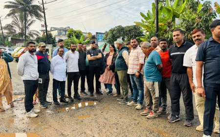 ವಿರಾಜಪೇಟೆ‌:ಲೋಕೋಪಯೋಗಿ ರಸ್ತೆಗಳನ್ನು‌ ಪರಿಶೀಲನೆ ನಡೆಸಿದ ಶಾಸಕ ಎಎಸ್ ಪೊನ್ನಣ್ಣ