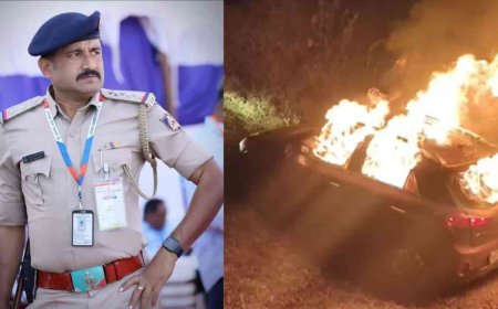 ಡಿವೈಡರ್ ಗೆ ಡಿಕ್ಕಿ ಹೊಡೆದು ಕಾರು ಸುಟ್ಟು ಭಸ್ಮ : ಲೋಕಾಯುಕ್ತ ಇನ್ಸ್‌ಪೆಕ್ಟರ್‌ ಸಜೀವ ದಹನ