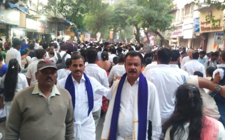 ಮುಂಬೈ : ಡಾ.ಬಿ.ಆರ್.ಅಂಬೇಡ್ಕರ್ ಮಹಾಪರಿನಿರ್ವಾಣ ದಿನ:  ದಾದರ್ ನ ಚೈತ್ಯ ಭೂಮಿಗೆ ಹರಿದು ಬಂದ ಜನ ಸಾಗರ