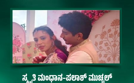ಸ್ಮೃತಿ ಮಂಧಾನ–ಪಲಾಶ್ ಮುಚ್ಚಲ್ ಮದುವೆ ರದ್ದು: ದೃಢಪಡಿಸಿದ ಕ್ರಿಕೆಟರ್