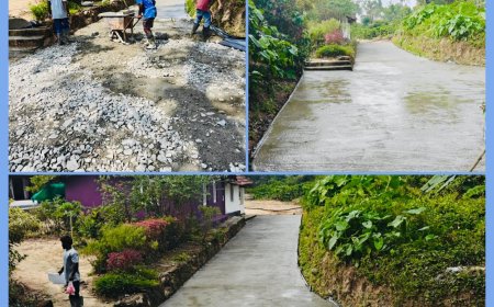 ಚೇರಂಡ ಐನ್ ಮನೆಗೆ ತೆರಳುವ ರಸ್ತೆ ಕಾಮಗಾರಿ ಪೂರ್ಣ