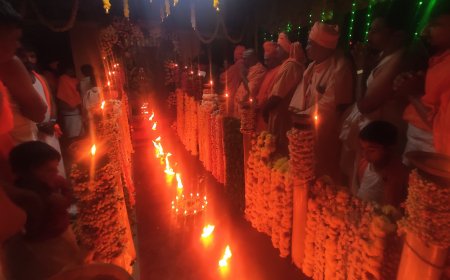 ತಪೊಕ್ಷೇತ್ರ ಮನೆಹಳ್ಳಿ ಮಠದಲ್ಲಿ ಸಂಭ್ರಮದ ಲಕ್ಷದೀಪೂತ್ಸವ