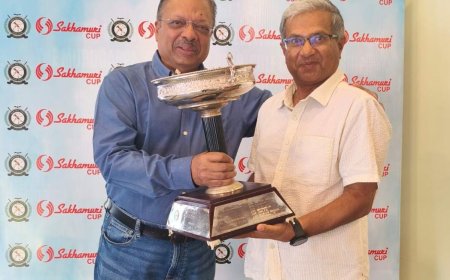 ಮಕೇ೯ರಾ ಡೌನ್ಸ್  ಗಾಲ್ಪ್ ಕ್ಲಬ್ ನಲ್ಲಿ ಸಾಖಮುರಿ ಕಪ್  ಗಾಲ್ಫ್  ಟೂನಿ೯ - ಕೆ.ಪಿ. ರಂಜಿತ್ ಚಾಂಪಿಯನ್