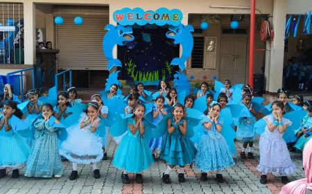 ಸಂತ ಅನ್ನಮ್ಮ ವಿದ್ಯಾಸಂಸ್ಥೆಯಲ್ಲಿ ನೀಲಿ ಬಣ್ಣದ ಆಚರಣೆ