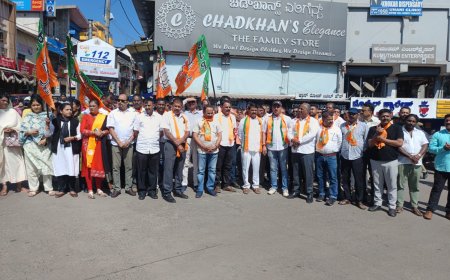 ಪ್ರಧಾನಿ ಮೋದಿ ಅವರಿಗೆ ಅವಹೇಳನ ಪ್ರಕರಣ:  ಆರೋಪಿಗಳಿಗೆ ಕಠಿಣ ಶಿಕ್ಷೆಗೆ ಆಗ್ರಹಿಸಿ ಬಿಜೆಪಿ ಪ್ರತಿಭಟನೆ