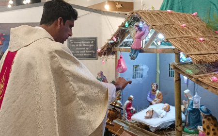 ನಾಪೋಕ್ಲುವಿನ ಮೇರಿ ಮಾತೆ ಚರ್ಚ್ ನಲ್ಲಿ ಕ್ರೈಸ್ತ  ಬಾಂಧವರಿಂದ ಸಂಭ್ರಮದ ಕ್ರಿಸ್ಮಸ್ ಆಚರಣೆ