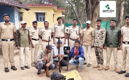 ಸೋಮವಾರಪೇಟೆ: ಮೀಸಲು ಅರಣ್ಯದಲ್ಲಿ ಬೇಟೆಗೆ ಯತ್ನ-ಕೋವಿ ಸಹಿತ ಮೂವರ ಬಂಧನ