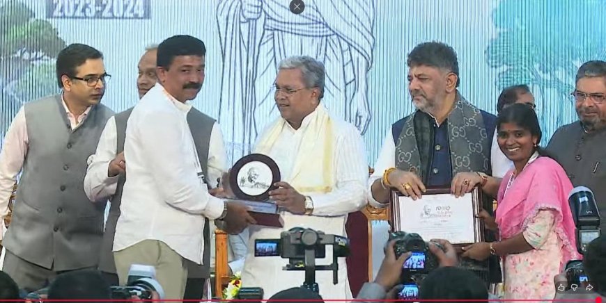 ಗಾಂಧಿ ಗ್ರಾಮ ಪುರಸ್ಕಾರ ಪ್ರಶಸ್ತಿ ಪಡೆದ ಹೊದ್ದೂರು ಗ್ರಾಮ ಪಂಚಾಯಿತಿ