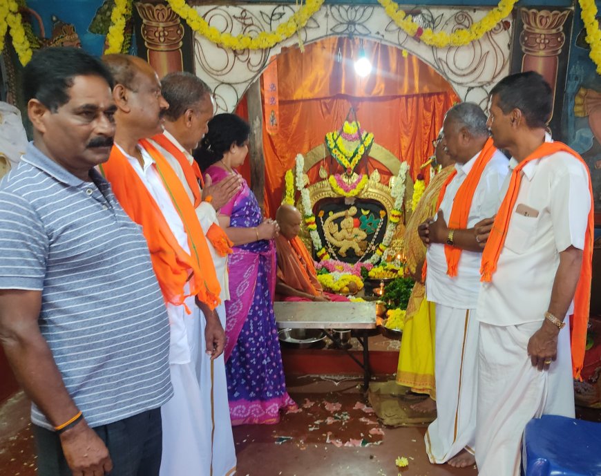 ಸೋಮವಾರಪೇಟೆ:ಹನುಮ ಜಯಂತಿ ಅಂಗವಾಗಿ  ಆಂಜನೇಯ ದೇವಾಲಯದಲ್ಲಿ ವಿಶೇಷ ಪೂಜೆ