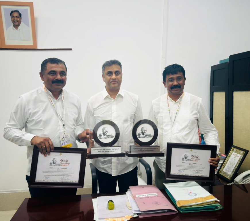 ಗಾಂಧಿ ಗ್ರಾಮ ‌ಪ್ರಶಸ್ತಿ:ಅಭಿನಂದಿಸಿದ ಶಾಸಕ ಎಎಸ್ ಪೊನ್ನಣ್ಣ