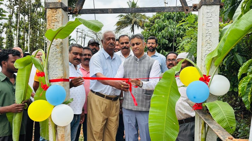 ಪೊನ್ನಂಪೇಟೆ: ಕೋಣಗೇರಿ ನೂತನ ವಿದ್ಯುತ್ ಮಾರ್ಗ ಲೋಕಾರ್ಪಣೆ